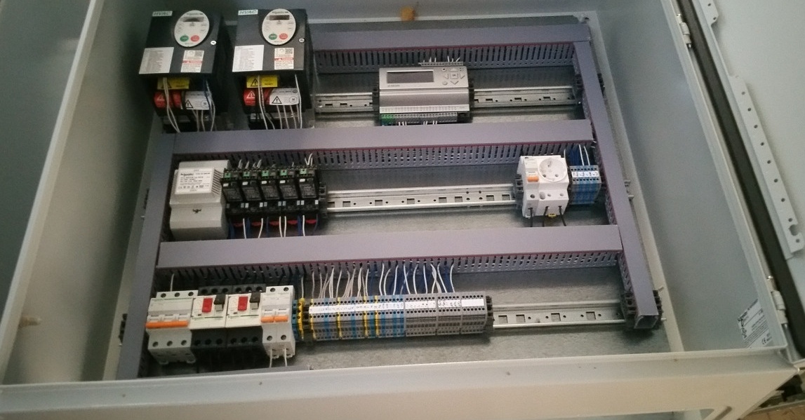 Сборка шкафа автоматики приточно-вытяжной установки